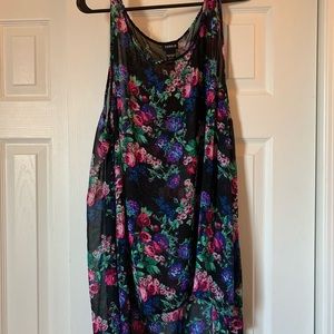 Hi-low sheer Torrid floral blouse